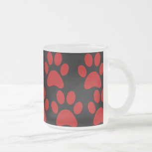 Tasse Givré Empreintes de pattes de Chien Chien Chien Mignonne