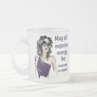 Tasse Givré Énergie négative retournée à l'expéditeur