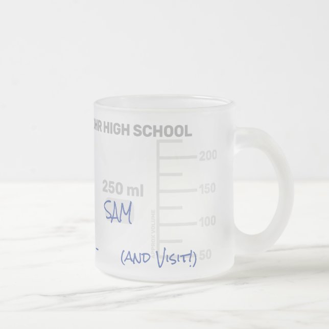 Tasse Givré Enseignant en sciences, labo de bécher cadeau de d (Droit)