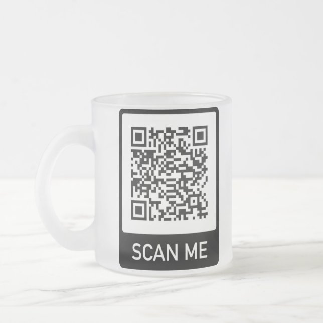 Tasse Givré Entreprise QR-Code personnalisée (Gauche)
