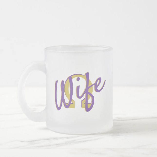 Tasse Givré Épouse oméga en verre givré (Gauche)