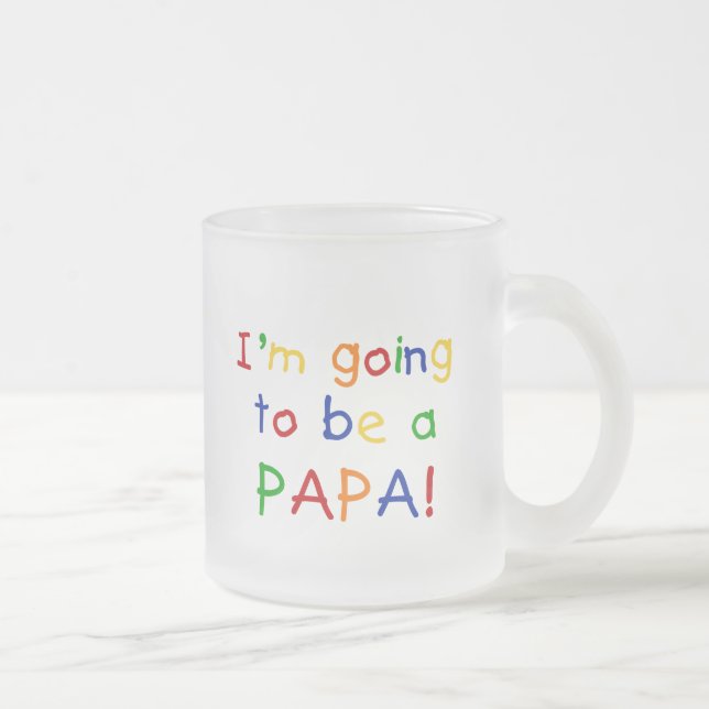 Tasse Givré Être un Papa - Couleurs primaires (Droit)