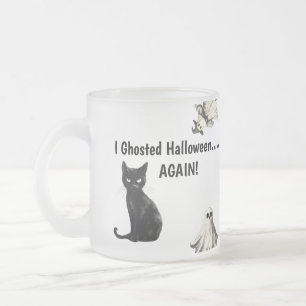 Tasse Givré Fantôme de chat d'Halloween Sarcastique