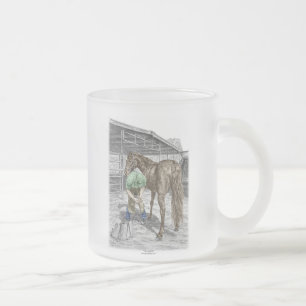 Tasse Givré Farrier Forgeron Trimming Horse Hoof