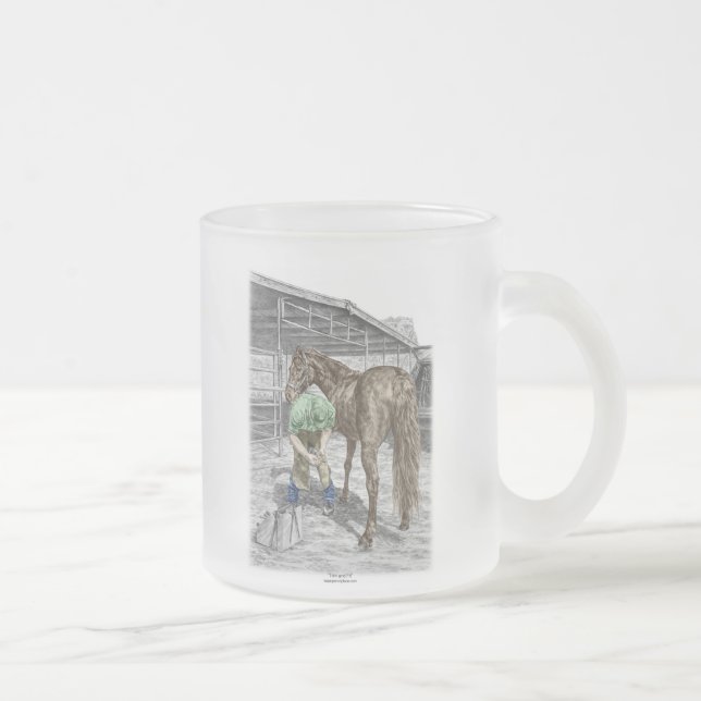 Tasse Givré Farrier Forgeron Trimming Horse Hoof (Droit)