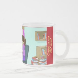 Tasse Givré Félicitations pour votre diplôme MD, Livres amusan