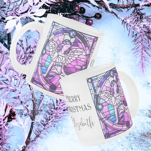 Tasse Givré Fenêtre en verre de Noël Angel