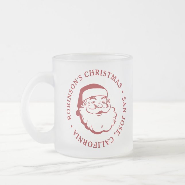 Tasse Givré Fête de Noël Père Noël (Gauche)