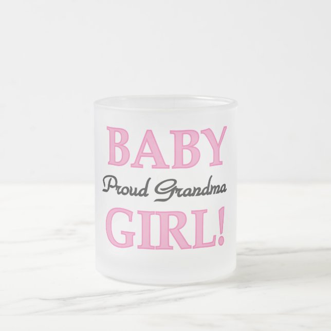 Tasse Givré Fier Grand-mère Baby Girl Tshirts et cadeaux (Centre)