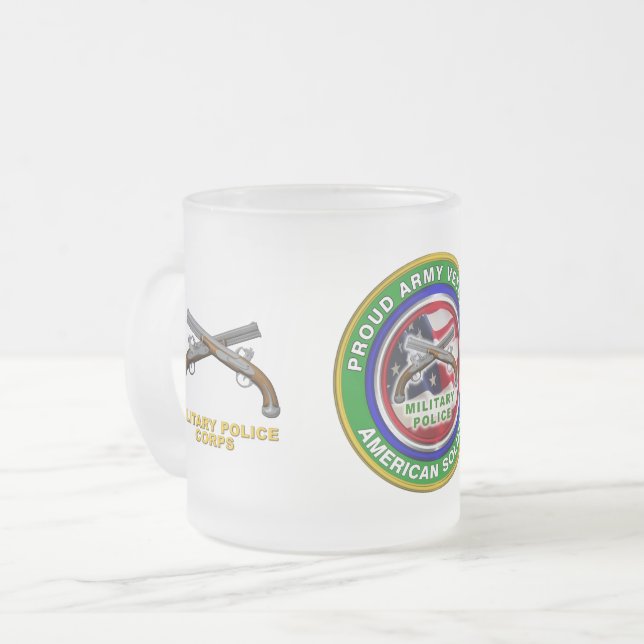 Tasse Givré Fière Armée Corps de police militaire Vétérinaire (Devant gauche)
