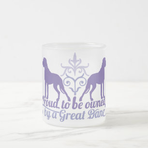 Tasse Givré Fière propriétaire d'un Grand Danois violet