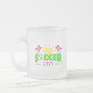 Tasse Givré Filles Football Sunshine Palm Trees