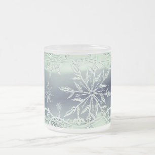Tasse Givré Flacon de neige vert à la menthe muqueuse gelée