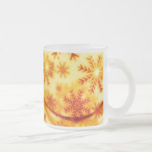 Tasse Givré Flèches de Noël dorées