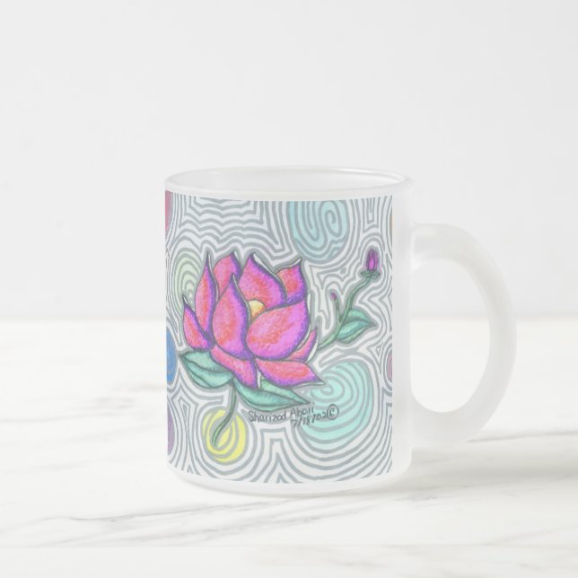 Tasse Givré Fleur psychédélique (Droit)