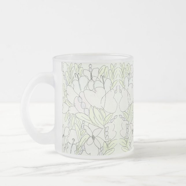 Tasse Givré Fleurs abondantes Pastel (Gauche)