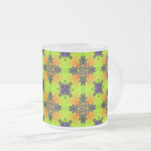 Tasse Givré Fleurs Artdeco dans le style rétro