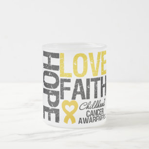 Tasse Givré Foi d'amour d'espoir de Cancer d'enfance