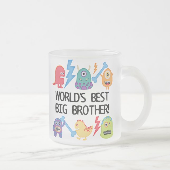 Tasse Givré Frère du monde de monstres le meilleur (Droit)