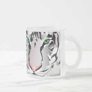 TASSE GIVRÉ FROST MUG-TIGER-BLANC/GRIS PERSONNALISÉ
