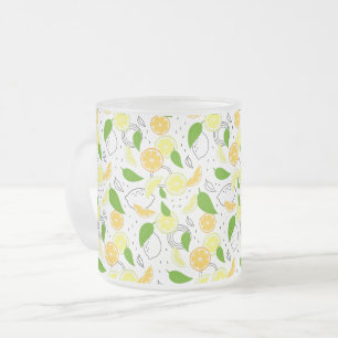 Tasse Givré Fruits Citron Orange Moderne.