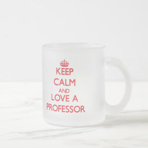 Tasse Givré Gardez le calme et aimez un professeur
