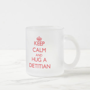 Tasse Givré Gardez le calme et étreignez un diététicien