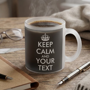 Tasse Givré Gardez votre calme et continuez - Créez votre prop