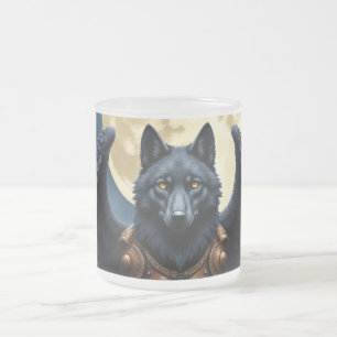 Tasse Givré Gardien de la Lune – Le Loup à l'Aile Noire