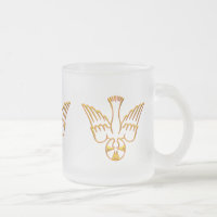 Golden 3-D Look Descent of Holy Spirit