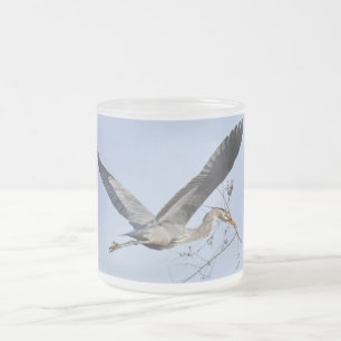 Tasse Givré Grand Héron BleuMug de café