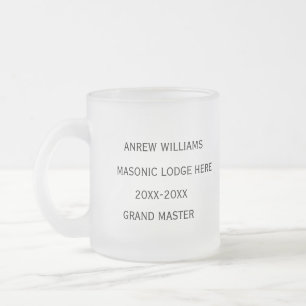 Tasse Givré Grand maître Freemason Masonic Cadeaux
