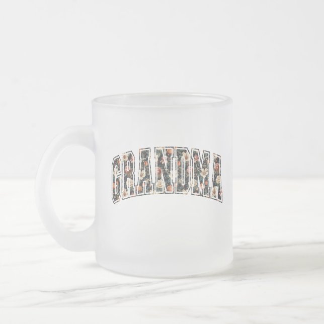 Tasse Givré Grand-mère Floral Frosted Musique (Gauche)