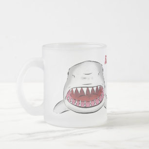 Tasse Givré Grand requin blanc moyen dessin animé
