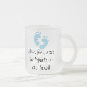 Tasse Givré Grandes empreintes pieds bleus d'empreintes de pas