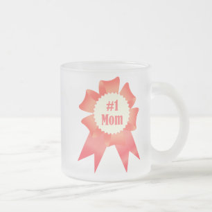 Tasse Givré Gratitude Numéro Une maman lauréat du prix ruban