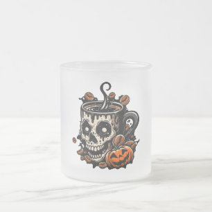 Tasse Givré Halloween au café crâne