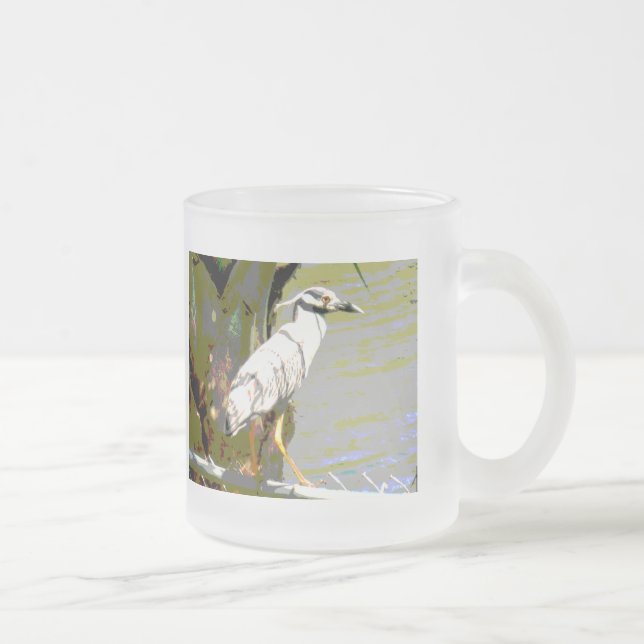 Tasse Givré Héron de nuit à couronne jaune (Droit)