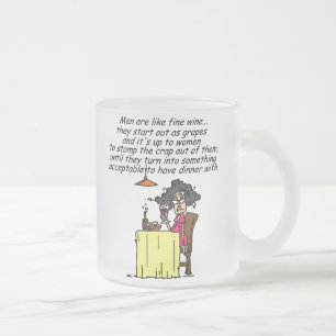 Tasse Givré Hommes et FIne Humour de vin
