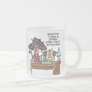 Tasse Givré Humoristique, laissez grumeux dormir