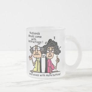 Tasse Givré Humour d'attitude de maris et d'épouses