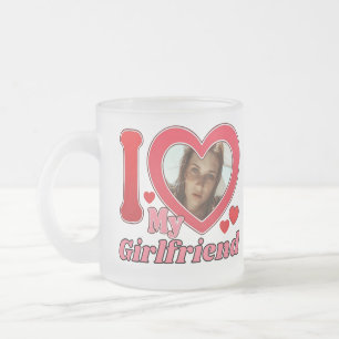 Tasse Givré I Love My Girlfriend Petit ami Femme Mari Photo