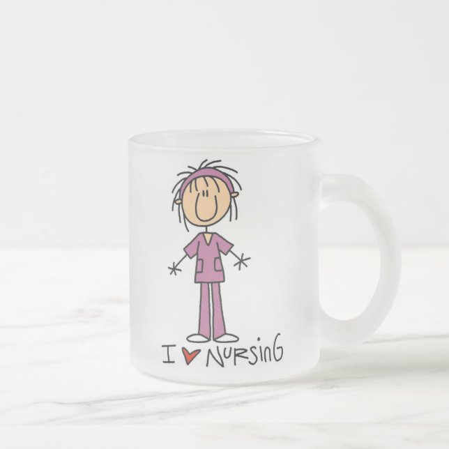 Tasse Givré I Love Nursing T-shirts and Gifts (Droit)