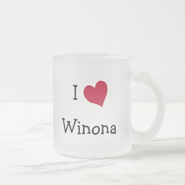 Tasse Givré I Love Winona (Droit)