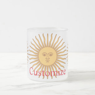 Tasse Givré Illustration d'art de visage de soleil Thunder_Cov
