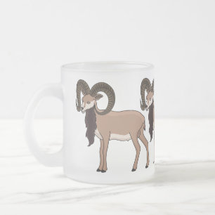Tasse Givré Illustration de chèvre de Mouflon