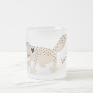 Tasse Givré Illustration de dessin animé de gecko bronzé tache