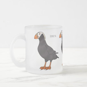 Tasse Givré Illustration de dessin animé de macareux huppé