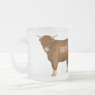 Tasse Givré Illustration de dessin animé de vache des Highland
