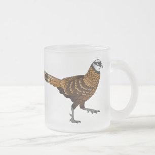 Tasse Givré illustration de dessin animé d'oiseau faisan de Re